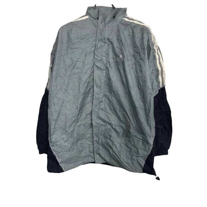 楽天市場】【中古】【古着】 adidas ナイロンジャケット L グレー 紺 
