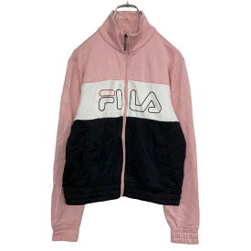 【中古】【古着】 FILA ジャージ ジャケット Xレディース XS ピンク ブラック ホワイト フィラ スポーツ 古着卸 アメリカ仕入 t2110-3920