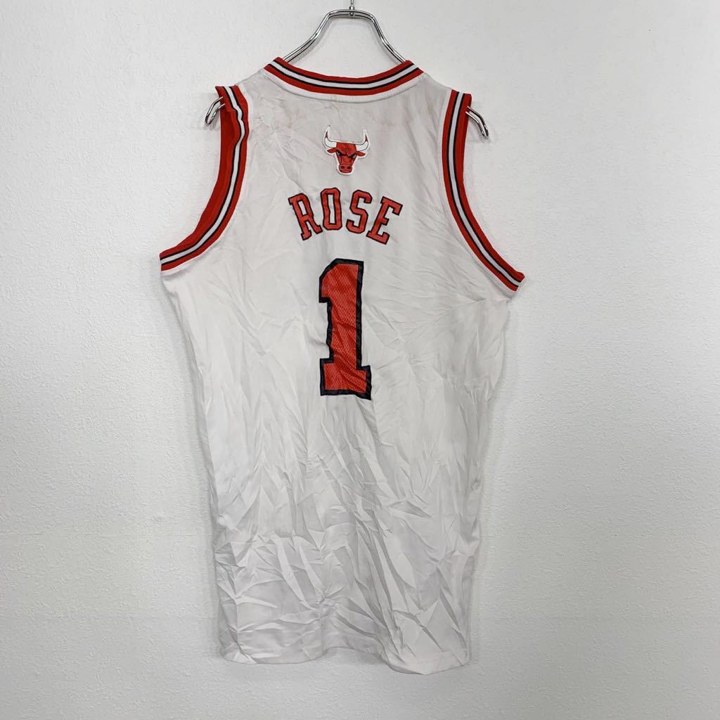 楽天市場】adidas NBA Chicago BULLS ゲームシャツ Sサイズ ROSE 