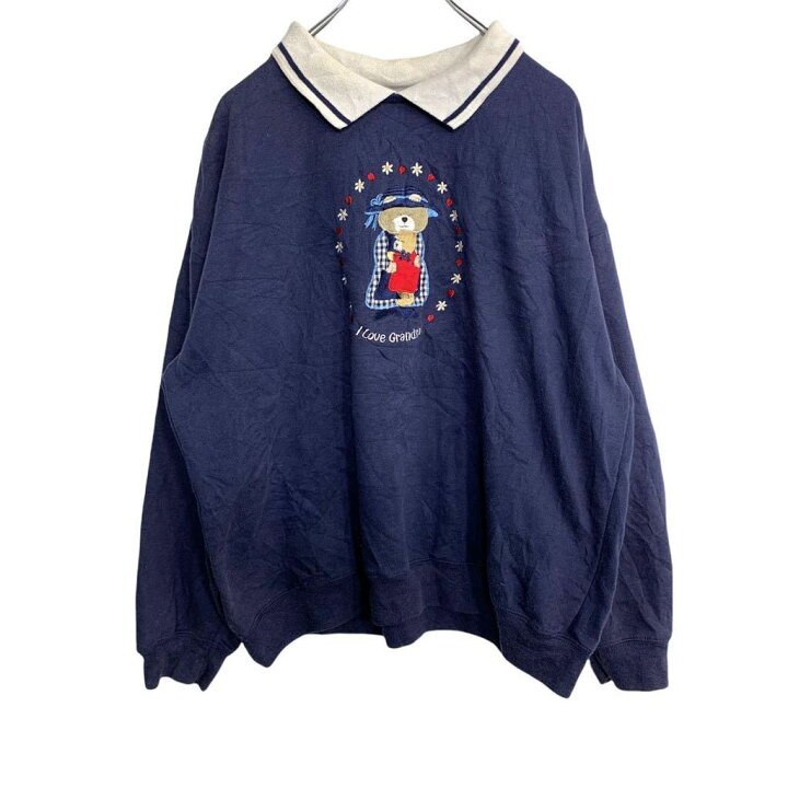 楽天市場】【中古】【古着】 襟付きスウェットトレーナー レディース L  