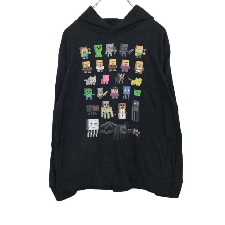 楽天市場 Designed By Jinx キャラクターパーカー キッズ L ブラック スウェットパーカー トレーナー プリント 古着卸 アメリカ仕入 T2112 3123 古着屋den