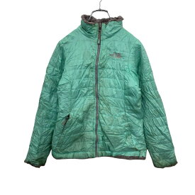 【中古】【古着】 THE NORTH FACE ダウンジャケット キッズ M グリーン ノースフェイス 裏フリース アウトドア ロゴ 古着卸 アメリカ仕入 t2202-4584