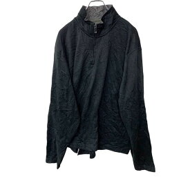 【中古】【古着】 Wrangler タートルネックスウェット 3XL/3TGサイズラングラー ハーフジップ 裏起毛 ビッグサイズ ブラック 古着卸 アメリカ仕入 t2203-3490