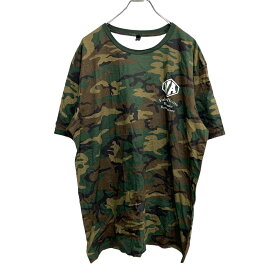 【中古】【古着】 DISTRICT MADE 半袖 総柄Tシャツ XLサイズ カモフラ 迷彩 古着卸 アメリカ仕入 t2206-3619