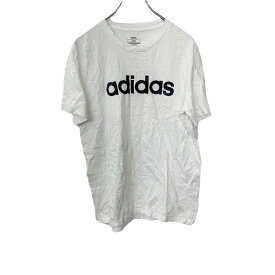 【中古】【古着】 adidas 半袖プリントTシャツ Mサイズ アディダス スポーツブランド ホワイト 古着卸 アメリカ仕入 t2206-4266