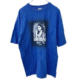 【中古】【古着】 COMFORT COLORS 半袖プリントTシャツ Lサイズ ブルー 古着卸 アメリカ仕入 t2206-4267