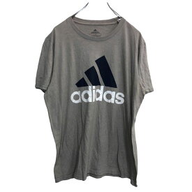 【中古】【古着】 adidas 半袖 プリントTシャツ レディースLサイズ アディダス グレー 古着卸 アメリカ仕入 t2207-3098