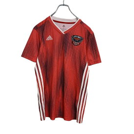 【中古】【古着】 adidas 半袖 ユニフォーム キッズ ガールズ S レッド アディダス スポーツ サッカー 古着卸 アメリカ仕入れ a408-5301