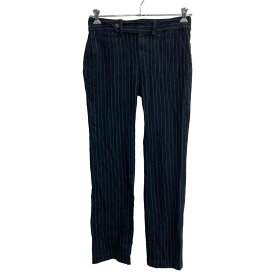 【中古】【古着】 LRL LAUREN JEANS CO. デニムパンツ W31 ローレンジーンズ レディース ストライプ ブラック 古着卸 アメリカ仕入 2303-66