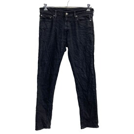 【中古】【古着】 Abercrombie & Fitch デニムパンツ W32 スキニー ブラック メキシコ製 古着卸 アメリカ仕入 2303-747