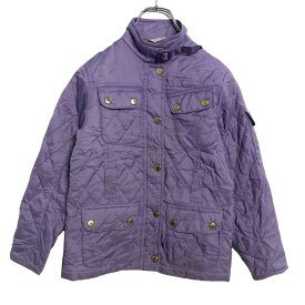 【中古】【古着】 Barbour キルティングジャケット キッズ S 120～ パープル バブアー 古着卸 アメリカ仕入れ a402-6019