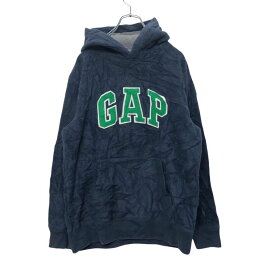 【中古】【古着】 GAP kids プルオーバー フリースパーカー キッズXLサイズ ギャップ ロゴフリース 紺 ネイビー 古着卸 アメリカ仕入れ a402-5075