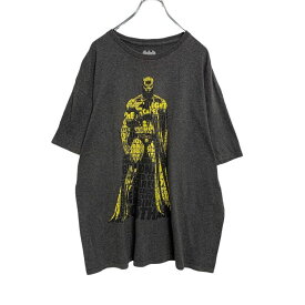 【中古】【古着】 BATMAN 半袖 プリント Tシャツ XL グレー バットマン マーベル キャラクター ビッグサイズ 古着卸 アメリカ仕入れ a407-6214