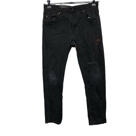 【中古】【古着】 dickies black デニムパンツ スキニー ディッキーズ ブラック デニムパンツ スキニー W32 USA古着 sb312-146