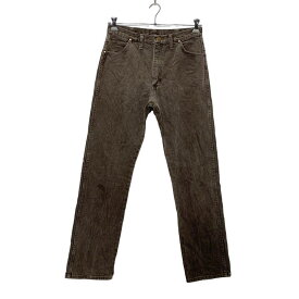 【中古】【古着】 Wrangler デニムパンツ W32 ブラウン ラングラー ウエスタンデニム 13MW2KL USA製 古着卸 アメリカ仕入れ b501-97