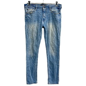 【中古】【古着】 HOLLISTER デニムパンツ W32 スキニー ライトブルー 古着卸 アメリカ仕入 2303-1164