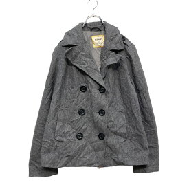 【中古】【古着】 OLD NAVY ピーコート Lサイズ オールドネイビー レディース ウールMIX グレー 古着卸 アメリカ仕入 a505-5485
