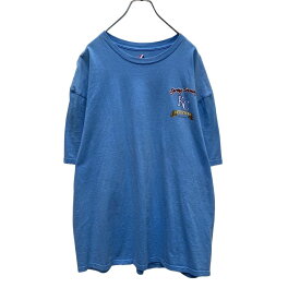 【中古】【古着】 Majestic 半袖 プリント Tシャツ 2XL ブルー MLB スプリングトレーニング カンザスシティ ロイヤルズ 古着卸 アメリカ仕入 a505-5655