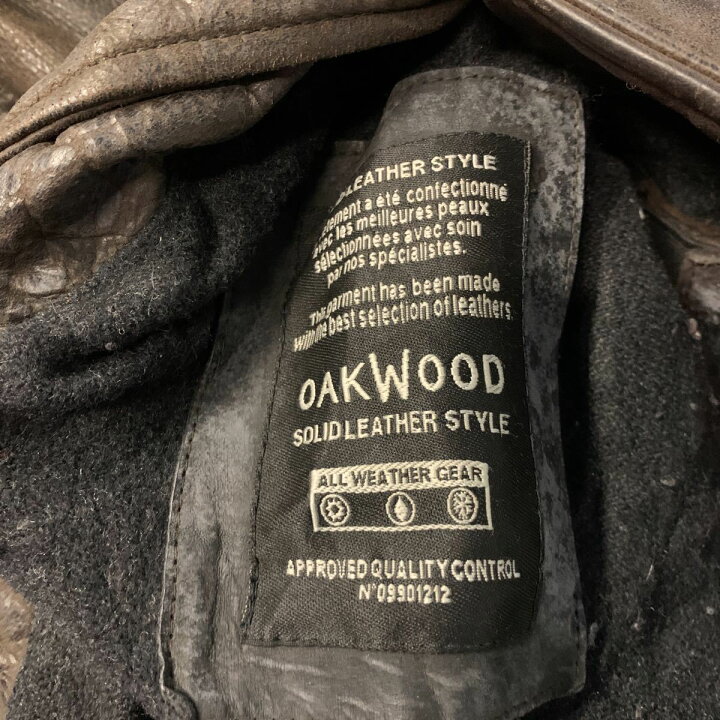 楽天市場】OAKWOOD レザージャケット XLサイズ ビッグサイズ 革ジャン 