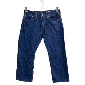 【中古】【古着】 Levi's 505 デニムパンツ W33 リーバイス レギュラーフィット インディゴ メキシコ製 古着卸 アメリカ仕入 2307-145