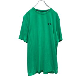 【中古】【古着】 UNDER ARMOUR ワンポイント Tシャツ Lサイズ アンダーアーマー スポーツ 緑 グリーン 古着卸 アメリカ仕入 a507-6287