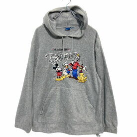 【中古】【古着】 Disney スウェット パーカー M位 グレー ディズニー キャラクター フリース 古着卸 アメリカ仕入 a509-5962