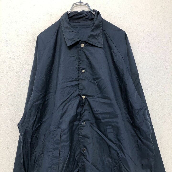 楽天市場】【中古】【古着】 ナイロン ジャケット L～ ネイビー ボタン 