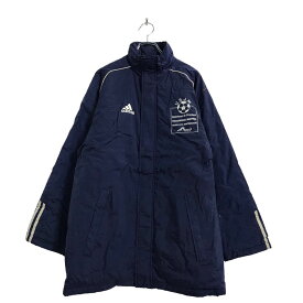 【中古】【古着】 adidas 中綿 ベンチ コート S ネイビー アディダス 古着卸 アメリカ仕入 a510-6272