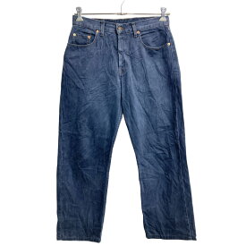 【中古】【古着】 Levi's 614 デニムパンツ W33 リーバイス ボタンフライ オレンジタブ ネイビー 古着卸 アメリカ仕入 2311-698