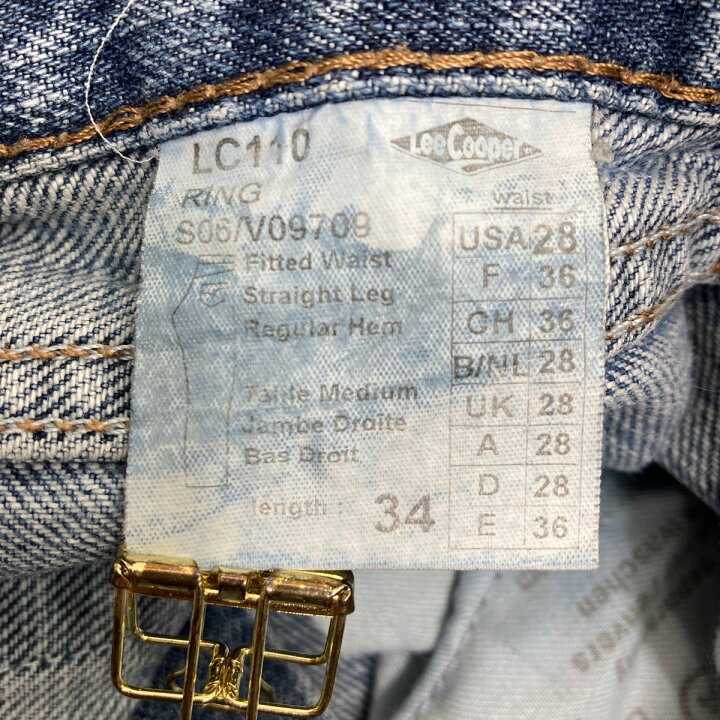 楽天市場】【中古】【古着】 Lee Cooper デニムパンツ W28 リー 