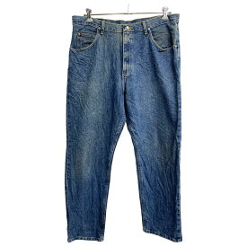 【中古】【古着】 Wrangler デニムパンツ W38 ラングラー ビッグサイズ インディゴ コットン 古着卸 アメリカ仕入 2312-666