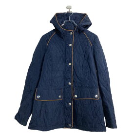 【中古】【古着】 TOMMY HILFIGER キルティング パーカー ジャケット レディース XS ネイビー トミーヒルフィガー 古着卸 アメリカ仕入 a512-5769