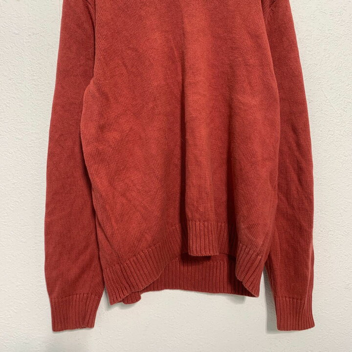 楽天市場】【中古】【古着】 ニット セーター XL～ ボルドー Vネック 