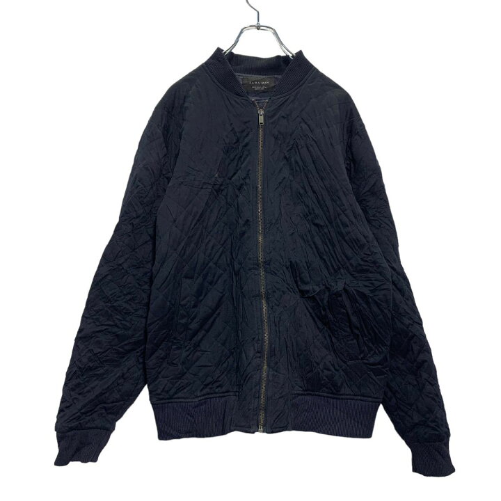 楽天市場】【中古】【古着】 ZARA ジップアップ キルティング ナイロン 