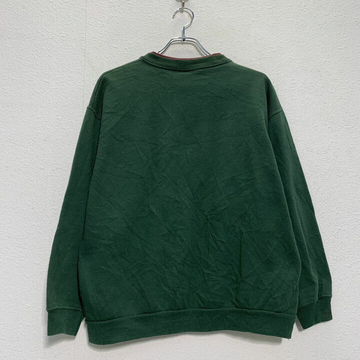 楽天市場】【中古】【古着】 ロゴ スウェット トレーナー L グリーン 