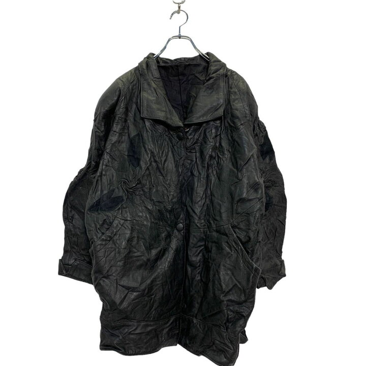楽天市場】【中古】【古着】 レザーコート 44 XL～ レディース 