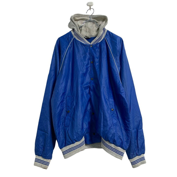 楽天市場】【中古】【古着】 ナイロンジャケット XL～ ブルー グレー  