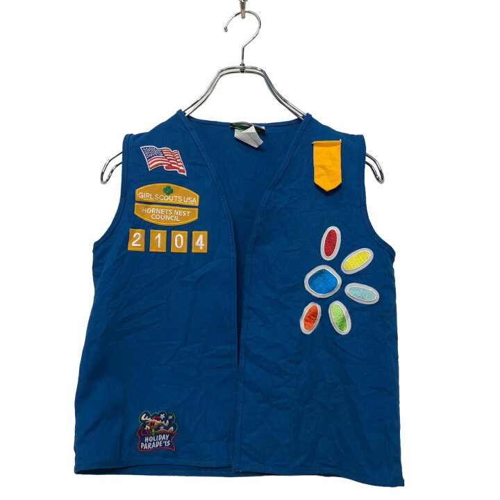 楽天市場】【中古】【古着】 girl scouts ベスト 120～ キッズ ブルー 
