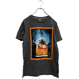 【中古】【古着】 OLD NAVY 半袖 プリントTシャツ XL レディース グレー オールドネイビー クルーネック サーフィン 古着卸 アメリカ仕入 a603-5710