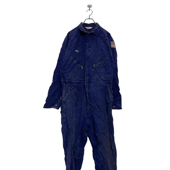 楽天市場】【中古】【古着】 Walls 長袖つなぎ W37 ネイビー 