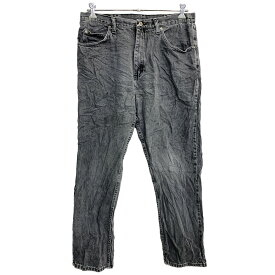 【中古】【古着】 Wrangler デニムパンツ W36 ラングラー リラックスフィット ビッグサイズ グレー コットン 古着卸 アメリカ仕入 2404-516