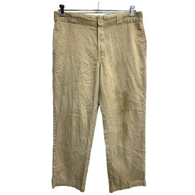 【中古】【古着】 Dickies 874 ワークパンツ W37 ディッキーズ オリジナルフィット ビッグサイズ ベージュ 古着卸 アメリカ仕入 2404-775