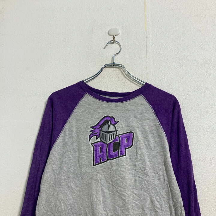 楽天市場】【中古】【古着】 七分袖 プリント Tシャツ S～ パープル 