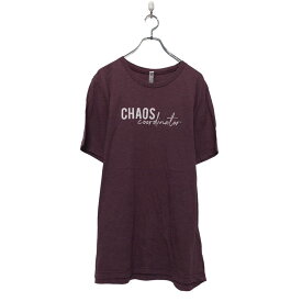 【中古】【古着】 CAVANS 半袖 プリント Tシャツ キャンバス XL ピンク ビッグサイズ クルーネック 古着卸 アメリカ仕入 a604-7144