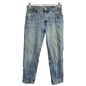 【中古】【古着】 Levi's 550 デニムパンツ W32 リーバイス レディース リラックステーパード ブルー コットン メキシコ製 古着卸 アメリカ仕入 2405-789