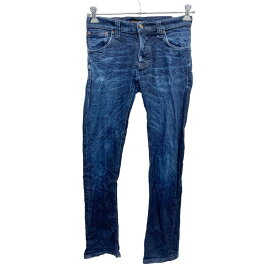 【中古】【古着】 nudje jeans co デニムパンツ W31 ヌーディージーンズ ボタンフライ インディゴ 古着卸 アメリカ仕入 2405-938