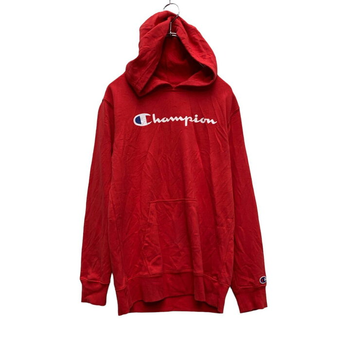 楽天市場】【中古】【古着】 Champion ロゴスウェット パーカー L 150  
