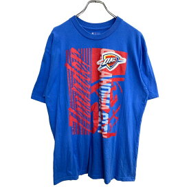 【中古】【古着】 NBA 半袖 プリント Tシャツ XLサイズ エヌビーエー ブルー 古着卸 アメリカ仕入 t2407-4457