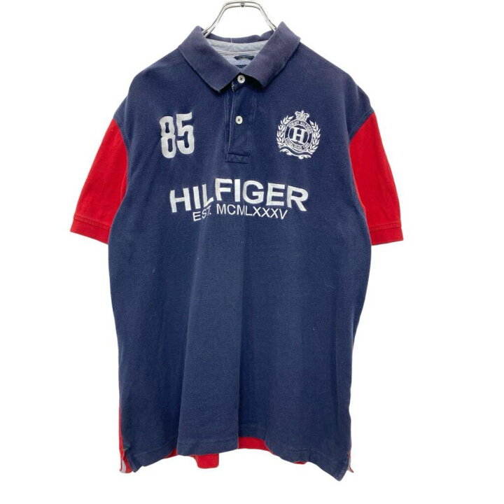 楽天市場】【中古】【古着】 TOMMY HILFIGER 半袖 ポロシャツ XLサイズ 