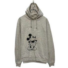 【中古】【古着】 Disney プリント スウェット パーカー ディズニー M ホワイト プルオーバー 古着卸 アメリカ仕入 a609-6464